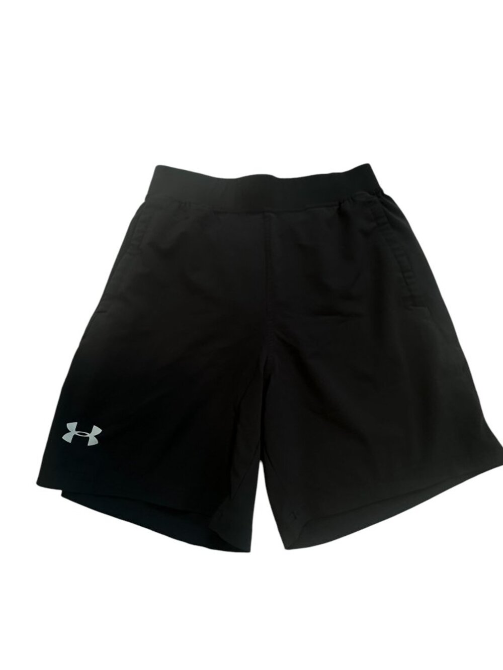 Under Armour Speed pocket Running Shorts Black lined sz Small  7" inseam